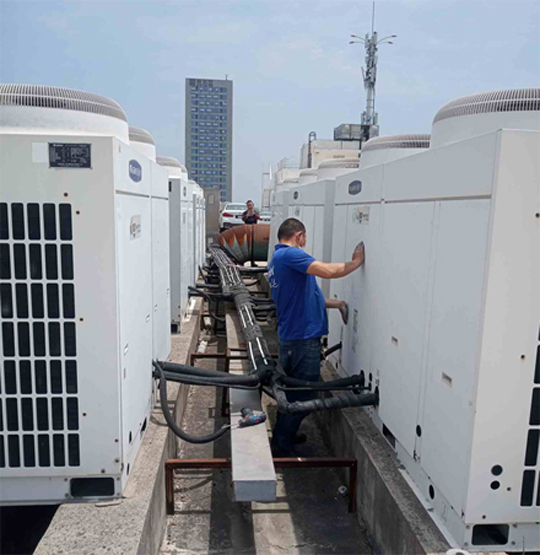 长乐中央空调制热和不制冷系统维修方法